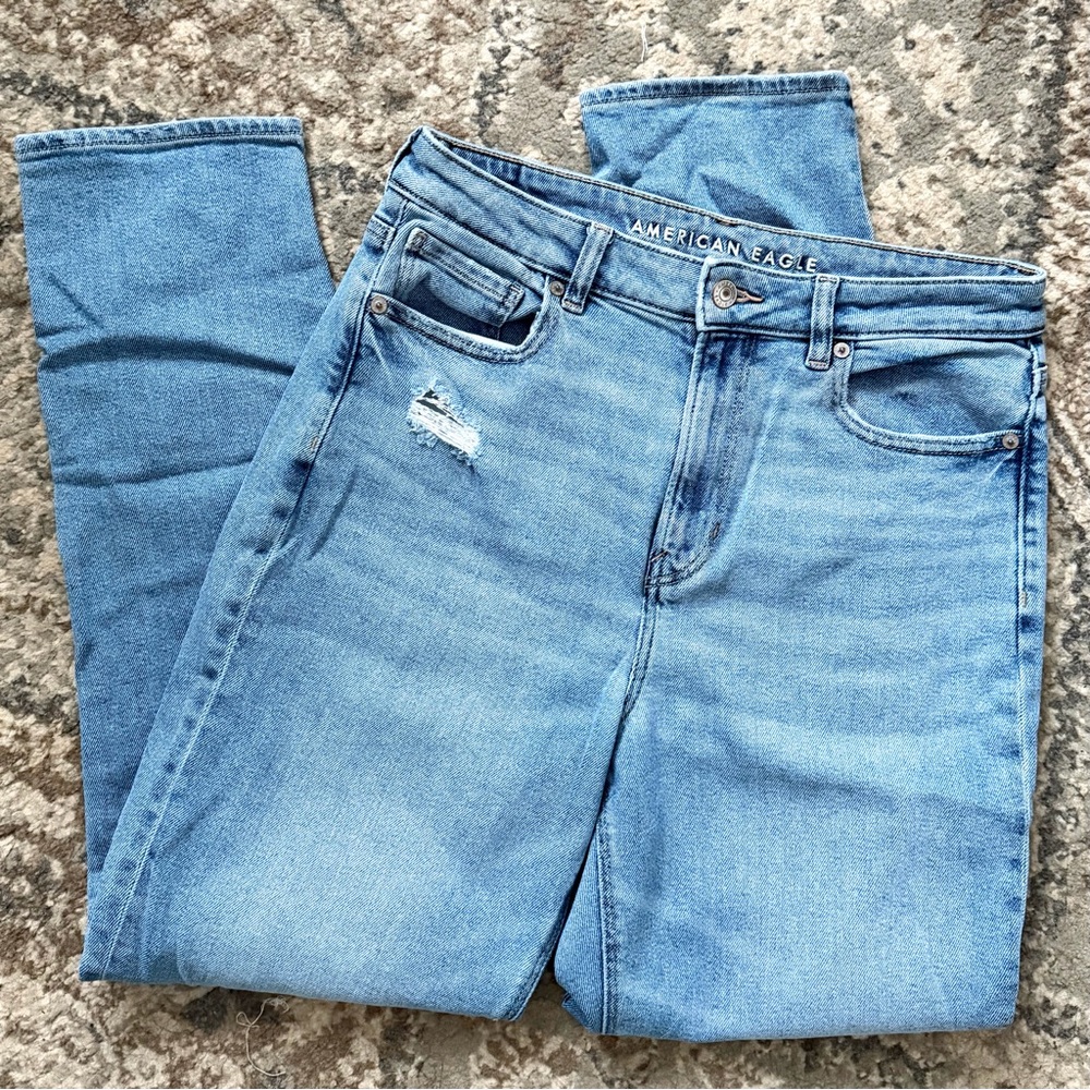 American Eagle Outfitters High Rise Light Blue Jeans